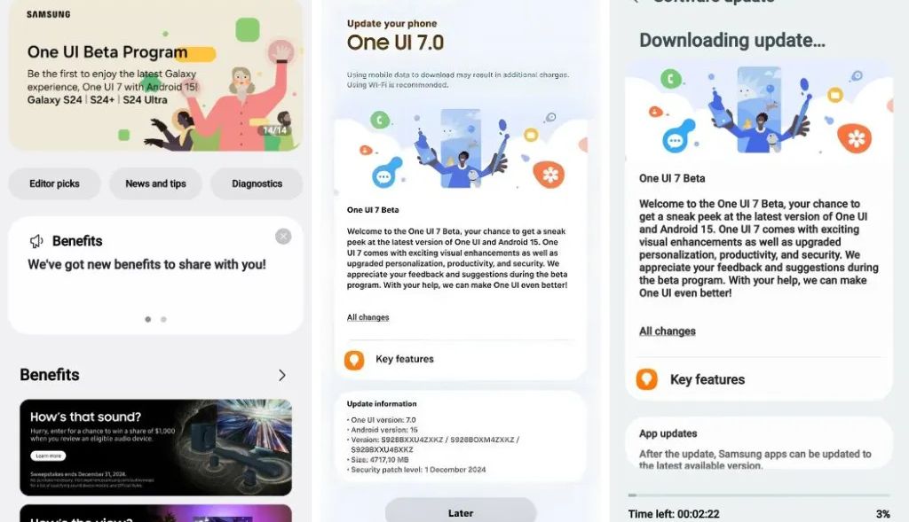 How to download and install Samsung One UI 7 Beta